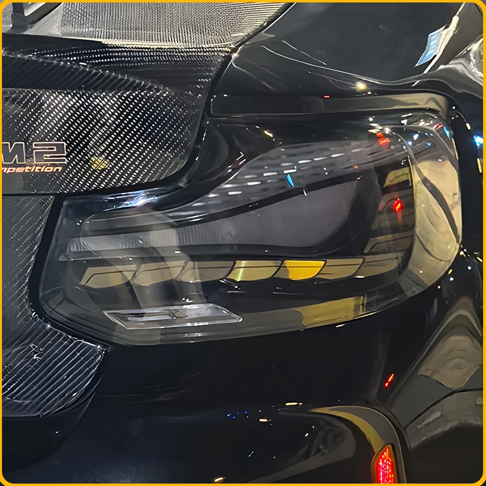 For BMW M2 F87 2014-2021 Upgrade Dragon Scale Style Auto LED Highlight Taillight Assembly Car Accessories Plug and Play Tools