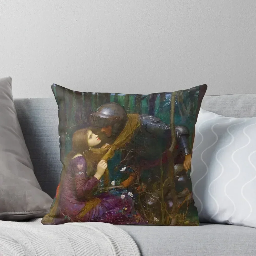 La Belle Dame Sans Merci - John William Waterhouse Throw Pillow Sofa Cushions Sofas Covers pillowcases for sofa cushions pillow