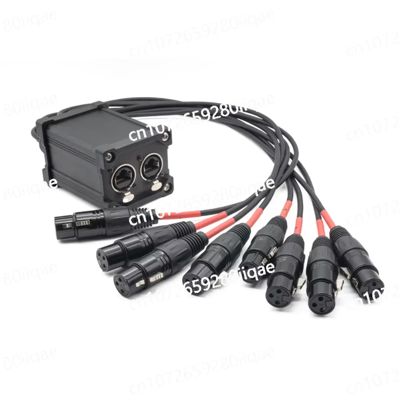 XLR Audio Snake 8-channel 3-pin 2pcs RJ45 Multi-Network Breakthrough, for stage and studio men