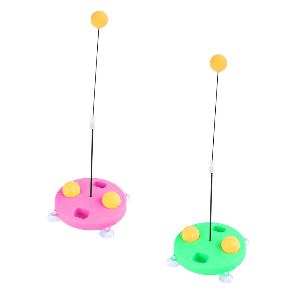 2 قطعة جهاز تدريب تنس الطاولة مضرب مرن للتدريب الرياضي اللعب التفاعلي لعبة تعليمية مبكرة في الأماكن المغلقة #5