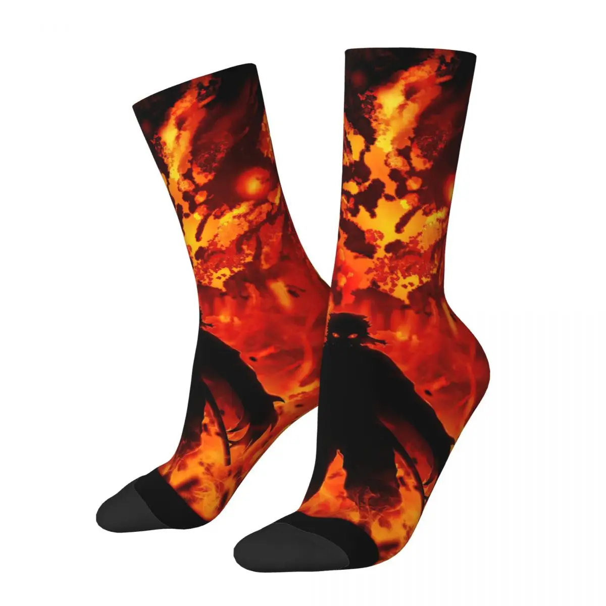 Unisex 3D Print Happy Socks, Kimetsu No Yaiba, Demon Slayer, Quente, Street Style, Louco