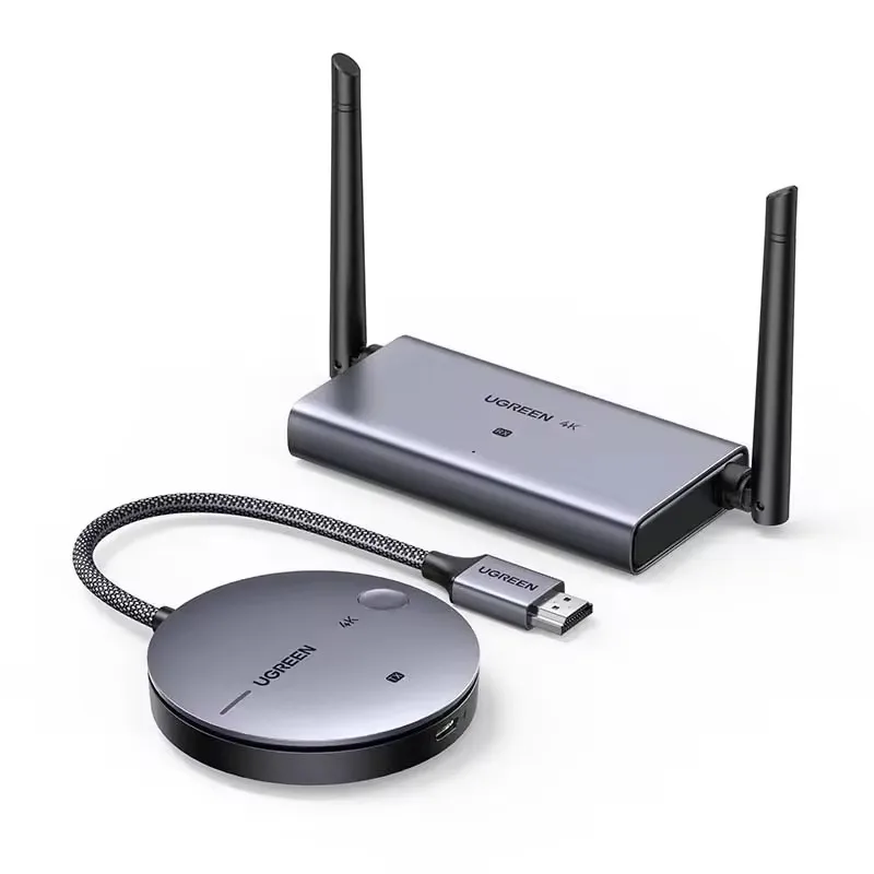 Wireless UGREEN HDMI Extender 4K Video Transmitter & Receiver Kit 5G 50M Transmits Display Adapter Dongle for TV PC PS5 Monitor