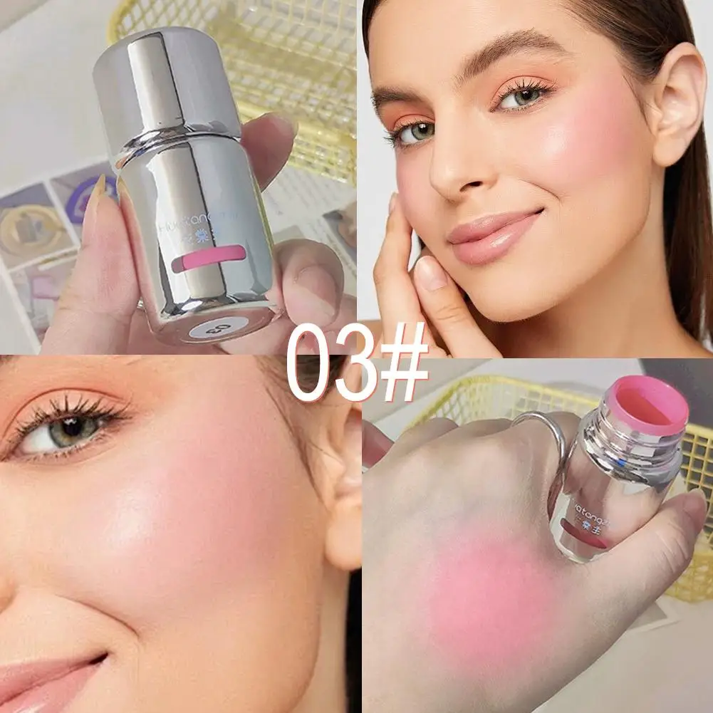 Fard Stick Donna Mini Rossetto Testa di fungo Polvere MatteVelvet Fard Liquido Cosmetici naturali Spiriti saturati Basso K X9V2