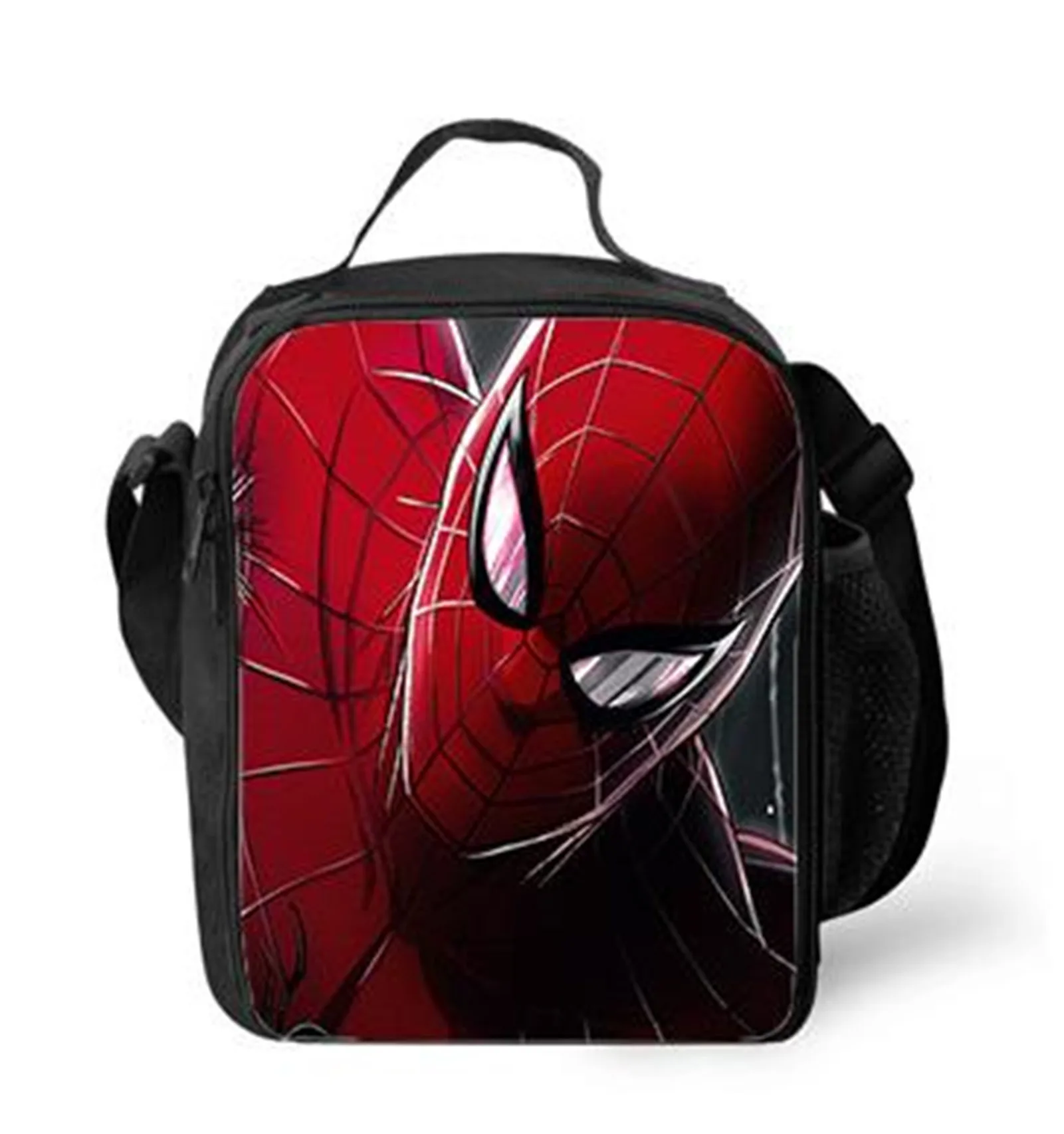 Little Boy Girl Classic Marvel School Lunch Box Spider Man Water Proof Lunch Tote for Outdoor Camping