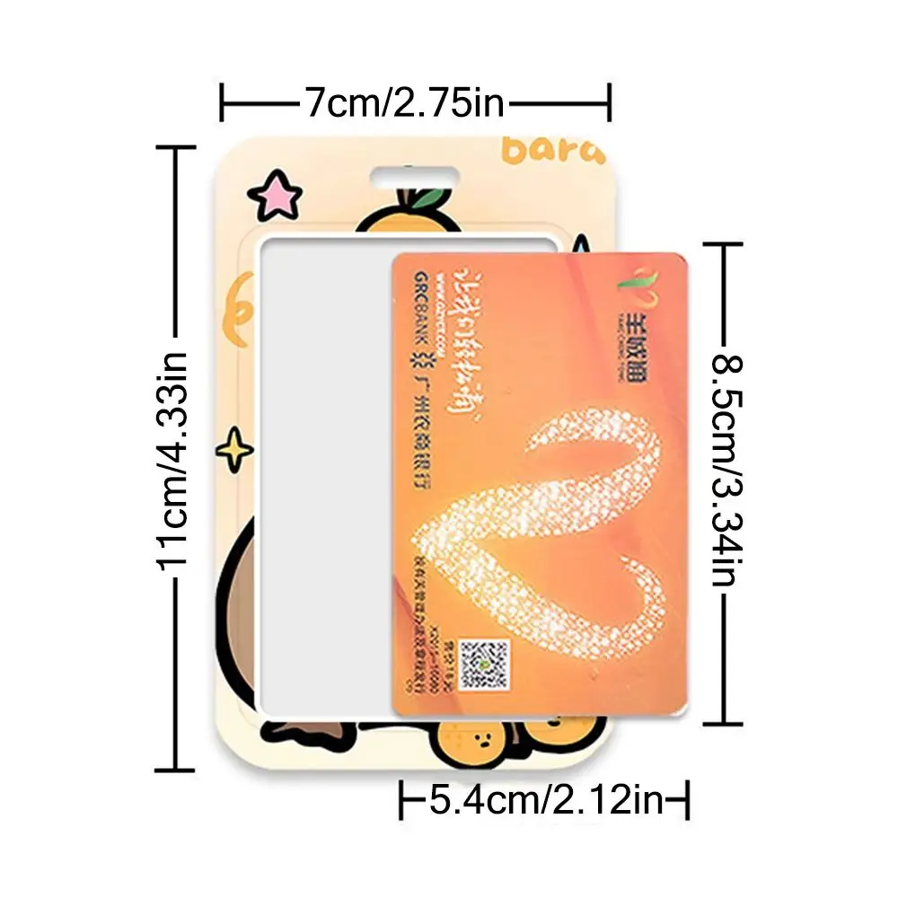 High Quality Multifunctional Card Holder Plastic Capybara Card Case ID Badge Holder School Office