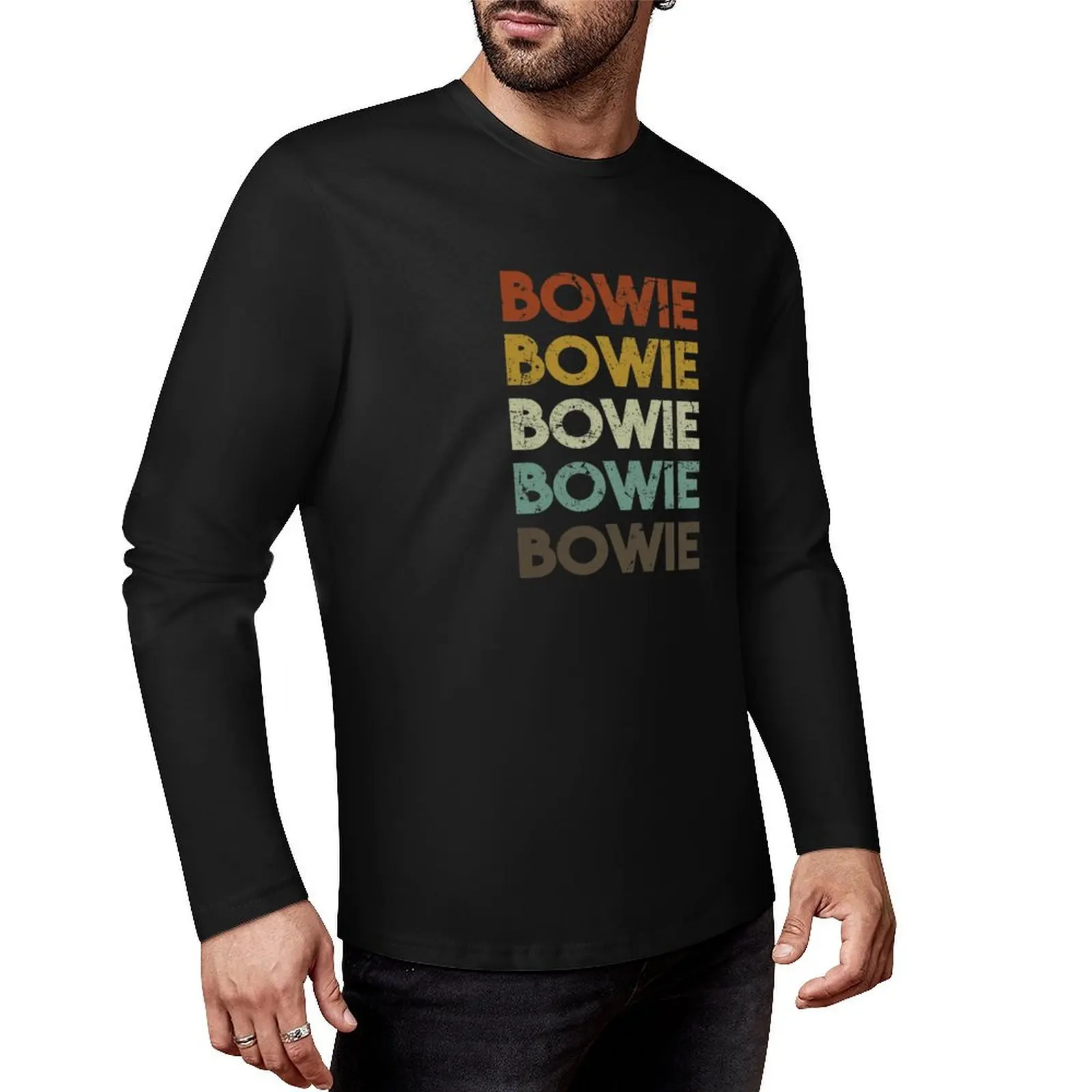 

Retro Bowie Maryland Long T-Shirt cute clothes black t shirts mens t shirts