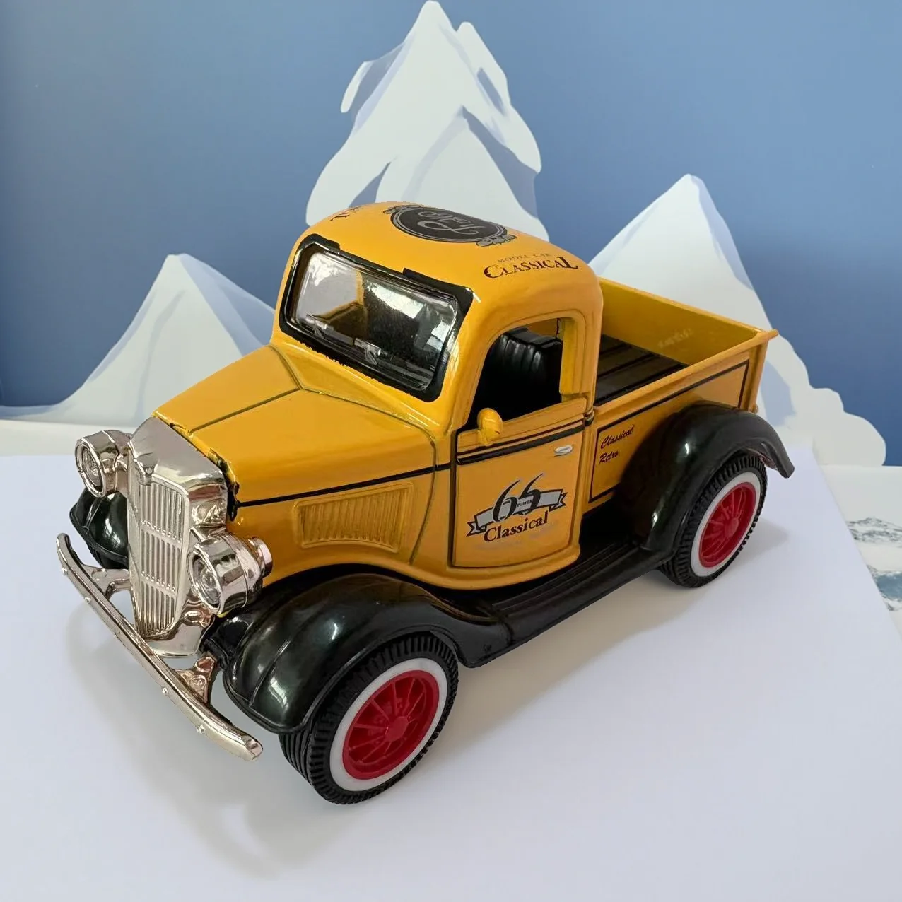 Sound Light Ford Pickup Diecast Alloy Car Model Collectible Toy for Children