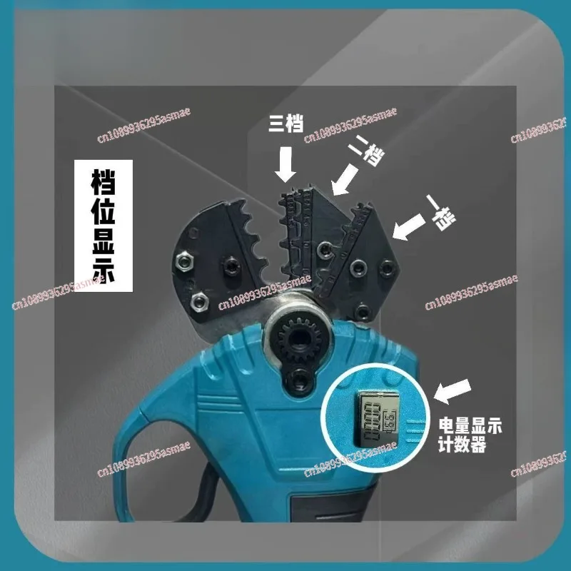 EW‑50X Rechargeable Electric Crimping Pliers Mini Cold Crimp Tool Pre‑Insulated Tubular Bare Terminal Crimpe