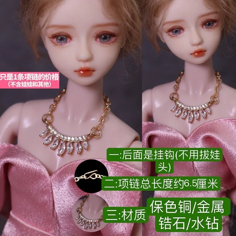 1/6 Supermodel Pop Sieraden Accessoires Luxe Uniek Ontworpen Diamanten Parelketting Serie 30cm Pop Diner Feestkleding