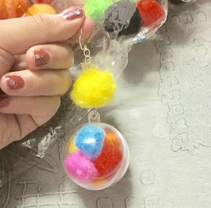 투명 DIY 쥬얼리 플라스틱 공 장식 매달려 장식품을 작성 크리스마스 트리 오픈 볼 상자 선물 웨딩 파티