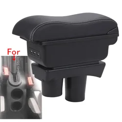 For Citroen C2 Armrest Box For Citroen C3 C2 Car Armrest Storage Box Cup Holder Modification Accessorissories
