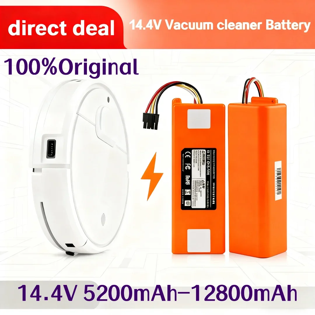 

Аккумулятор для робота-пылесоса Xiaomi Roborock S50 S51 S55 T60, модель BRR-2P4S-5200D, 5200 мАч-1280