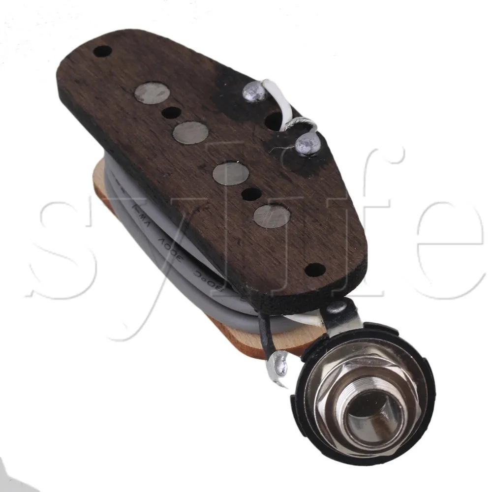 6.35 mm Hole Dia 4 String Bass Pickup  for Electric Cigar Box Guitar Wooden