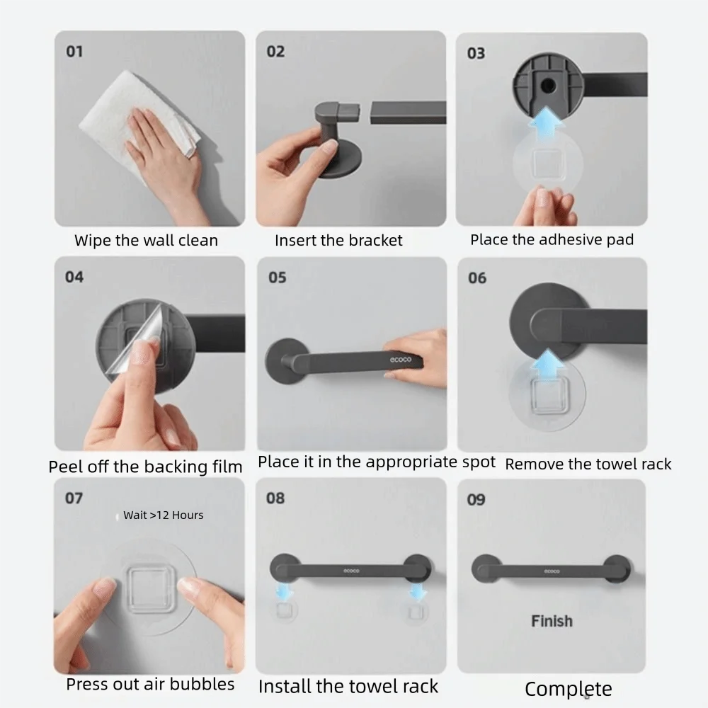 

Новая алюминиевая вешалка для полотенец, настенная водонепроницаемая вешалка для полотенец, подвесная вешалка для полотенец, нержавеющая вешалка для полотенец, домашняя ванная комната