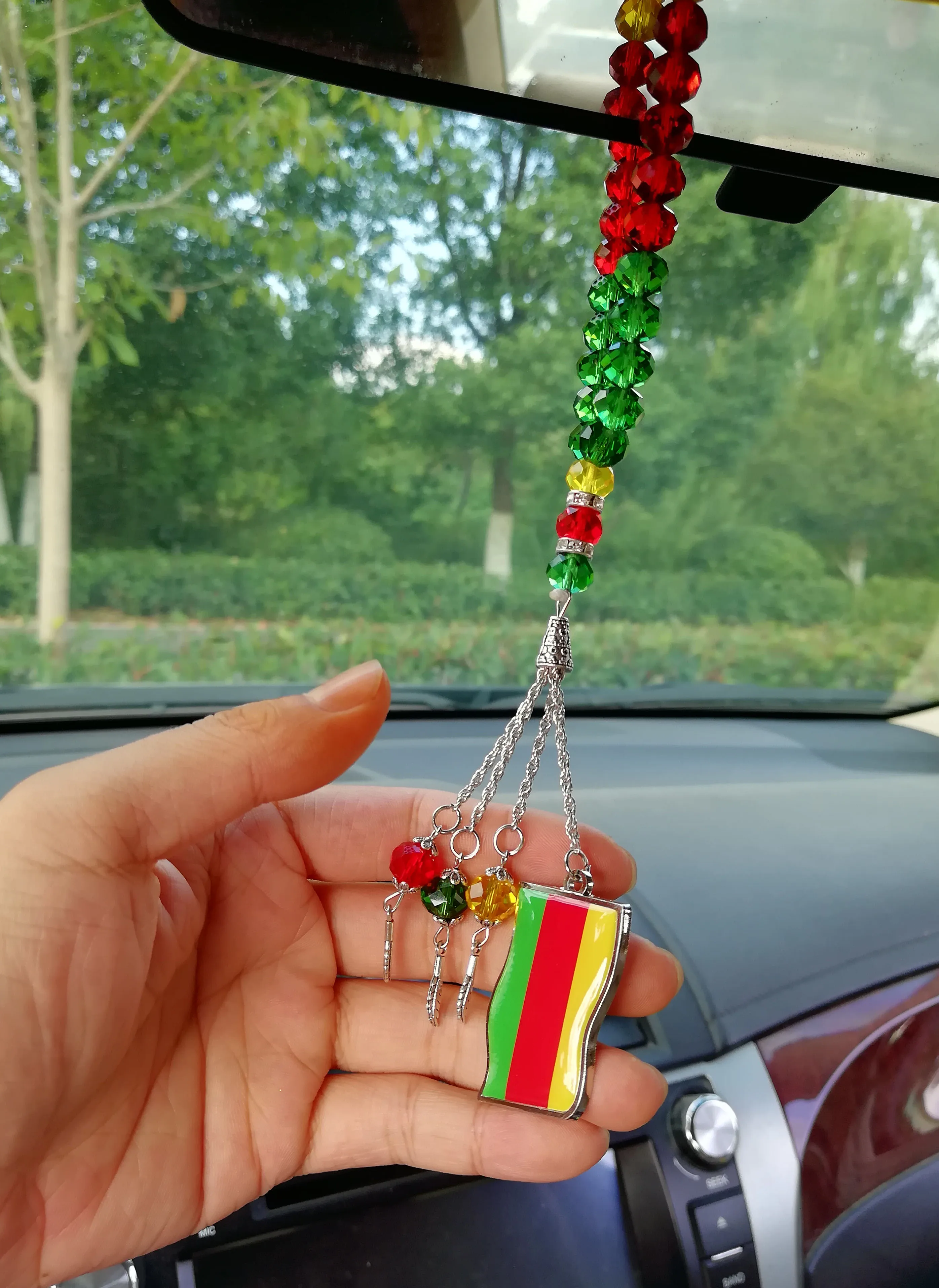 قلادة كوردية علم سبحة صلاة تسبيح كردستان وشاح سيارة-المنزل-مكتب معلق بقع تسبيح كردز نوفروز #5