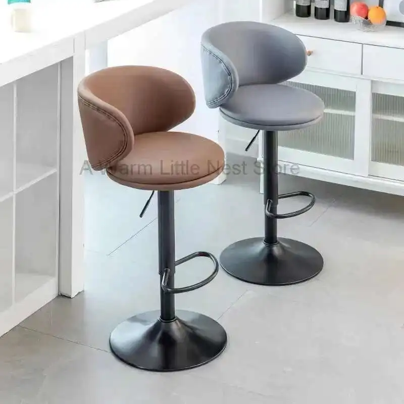 

Bar Chair, Lifting and Rotating Modern Simple Light Luxury Home Bar Chair, Coffee Shop Milk Tea Shop High Stool, High Quality