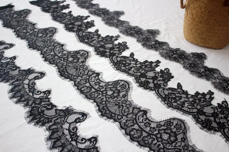 Skin-friendly irregular wavy eyelashes lace DIY wedding dress skirt stitching yarn head yarn edge sewing accessories
