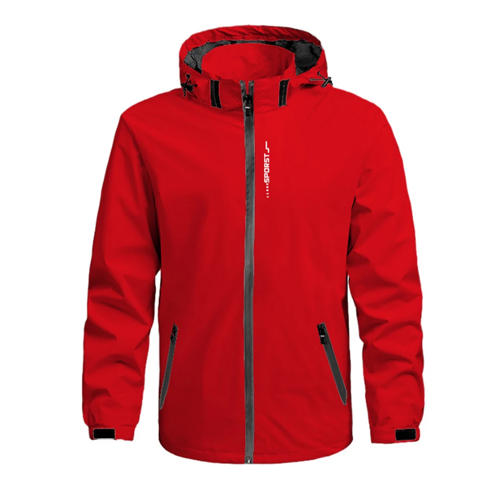 Windbreaket Jacket for Men and Women Outdoor Sports Hooder Coat Jakets Spring Autumn Hiking Waterproof Thin Outwear