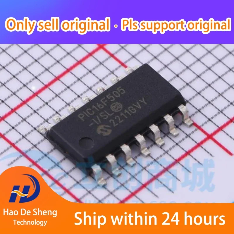 

10PCS/LOT PIC16F505-I/SL PIC16F505-E/SL SOP14 New Original In Stock