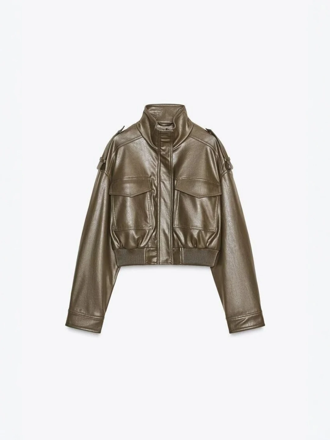 Amerikanischen Retro Pilot PU Leder ort Jaet frauen Lose Fit ort Mantel Herbst Winter Neue Sle Gefälschte Leder Oberbekleidung