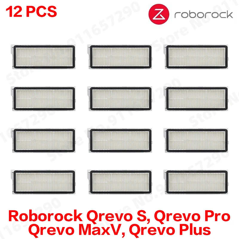 Roborock Qrevo S, Qrevo Pro, Qrevo MaxV, Qrevo Plus onderdelen: hoofdrol, zijborstel, filter, dweilpad, doek, stofzak