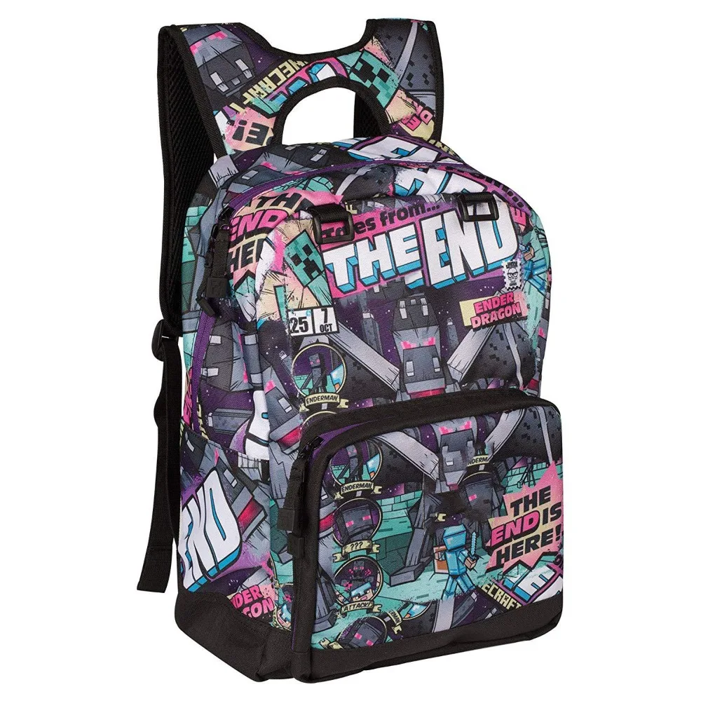 Anime Cartoon Children Backpacks Sandbox Game Peripherals Classic Style Creative Fashion Large Capacity Practical Student Bags