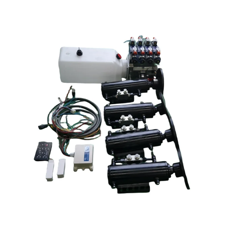 Caravan Cornert 4 Legs Auto Level System Hydraulic Leveling with 4 Hydraulic Legs for RV Camper Trailer Tent