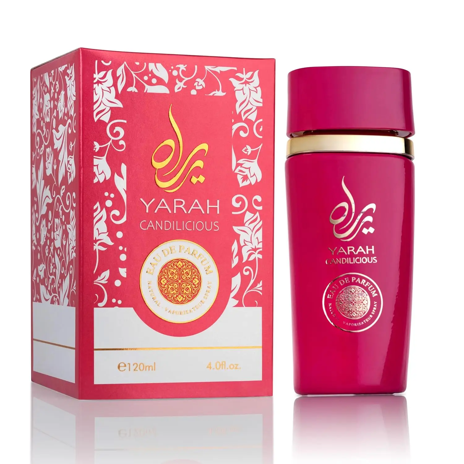 

SAADAH Yarah Candilicious Eau De Parfum for Women 4.0 Fl.oz, 120ml Fruity Floral Gourmand Perfume, Sweet Strawberry