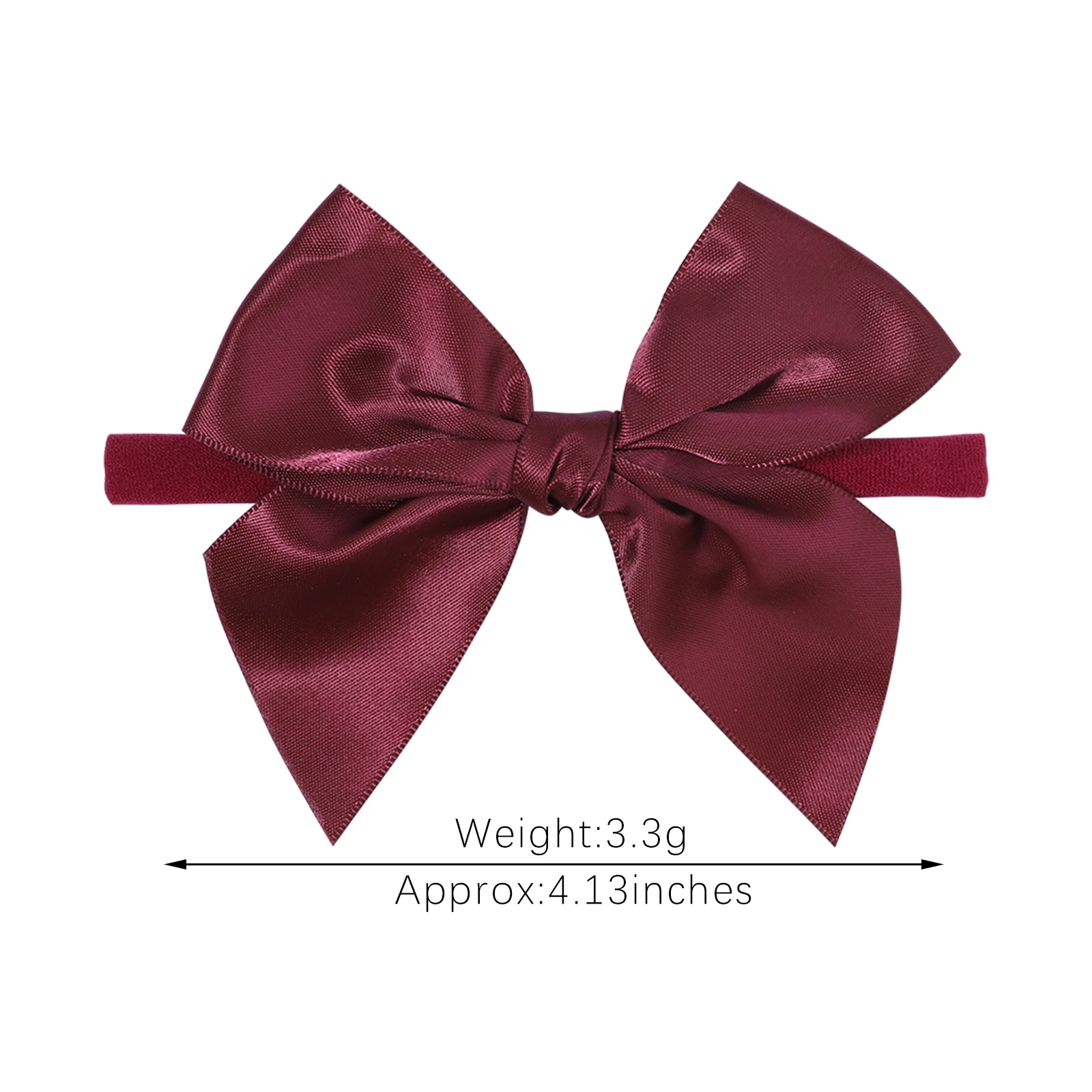 3Pcs Baby Bows Headband Nylon Satin Hair Bands for Cute Girls Hairbands Newborn Toddler Headwear Kids Hair Accessories Wholesale