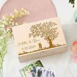 Personalized Wedding Memory Box Wedding Gift for Married Couples Keepsake Storage Boxes Newlyweds Gift for Bridesmaid Groomsmen