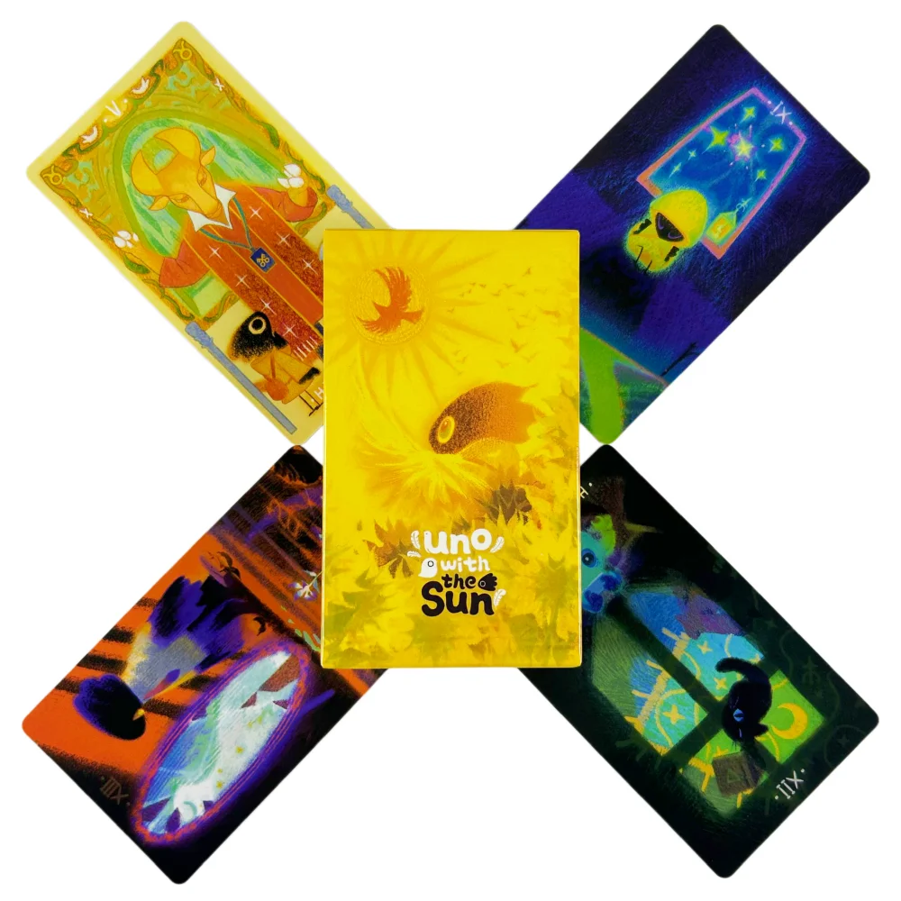 79-teiliges Deck im Stil „Full of Sunshine And Fantasy English Visions Divination Edition“ für Brettspiele, 10,3 x 6 cm