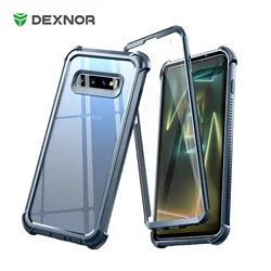Dexnor For Samsung Galaxy S10 Case6.1 inch Heavy Duty Protection Hard Back Defender Protector Protective Shockproof Bumper Cover