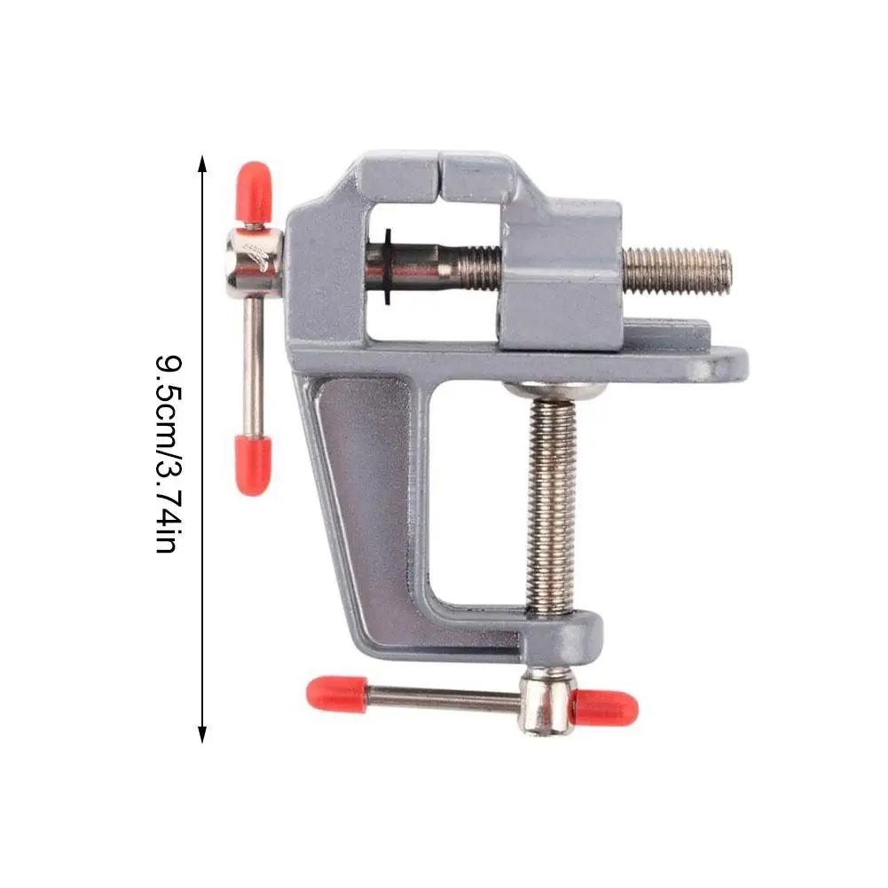 Imagem -04 - Mini Multi-funcional Alumínio Bench Vise Joalheiros Pequenos em Miniatura Hobby Clamp on Table Alicate Plano 3.55 mm