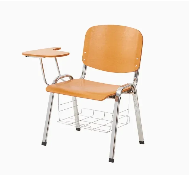 

School Chair Training Meeting Chairs Conference Training Chair with Writing Pad Tablet
