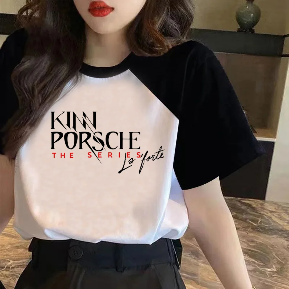 Kinnporsche The Series Tshirt Women Funny Top Female Streetwear Graphic Japanese Clothing