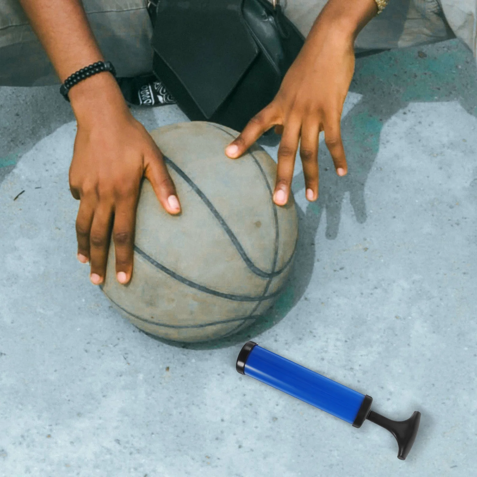 

1 set 1 Set Portable Basketball Pump Multi-Function Ball Inflator Tool For Quick Inflation Reusable Outdoor Sports Equipment