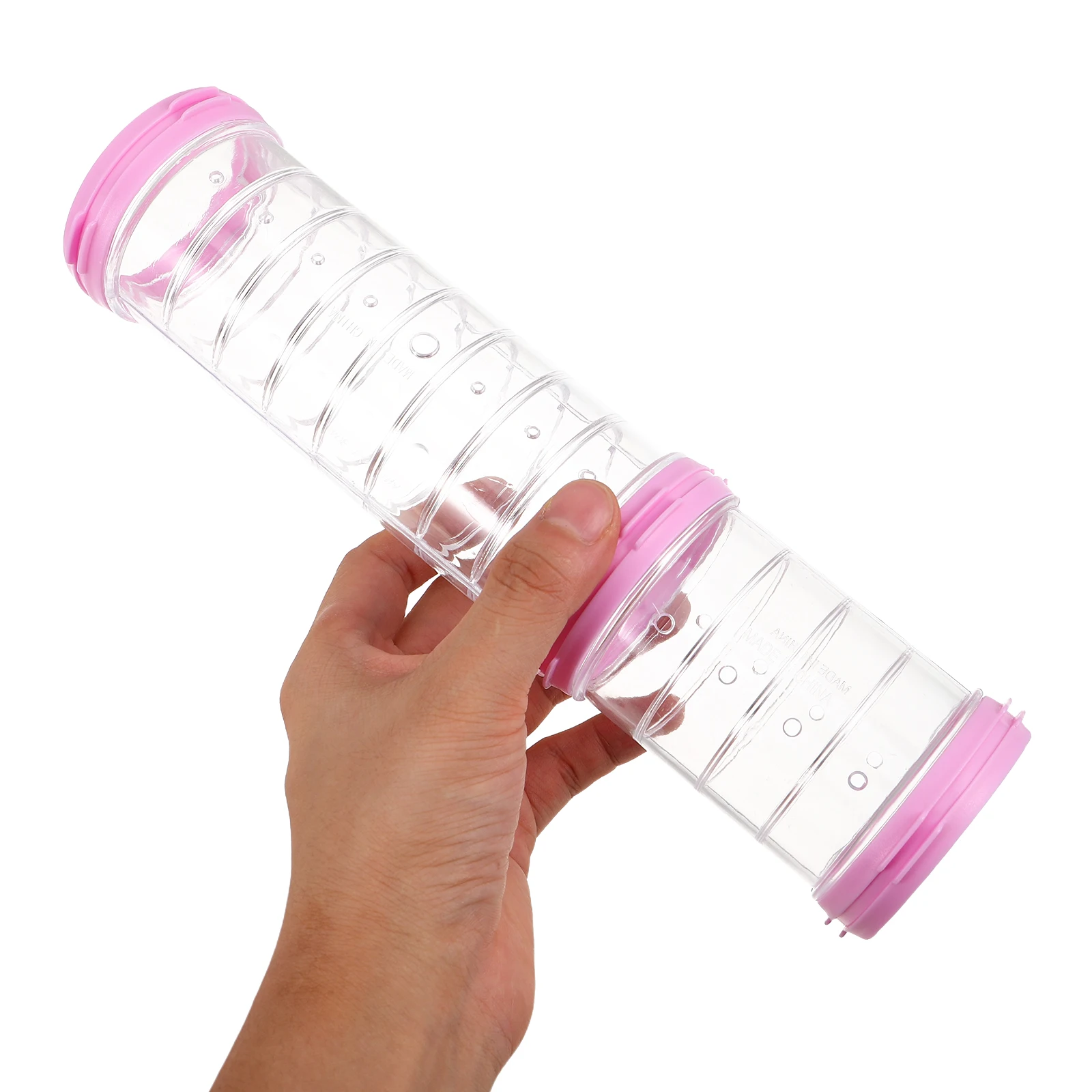 

2 set Hamster Tunnel Set Transparent Plastic Tube For Small Pets Easy Connect Modular Design Compatible With Most Cages