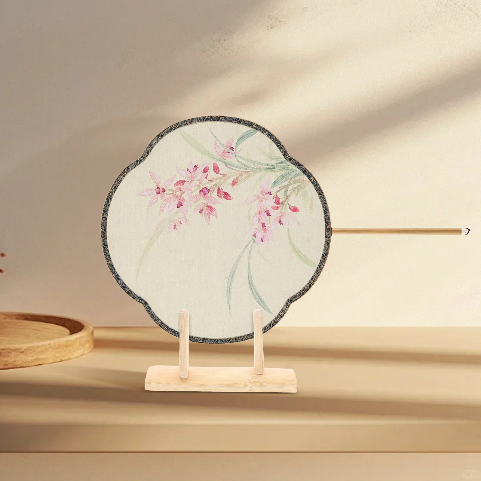 

1pc Japanese Fan Rack Premium Wood Folding Fan Holder Smooth No Burrs Home Office Art Gallery Display Wooden Stand Home Decor