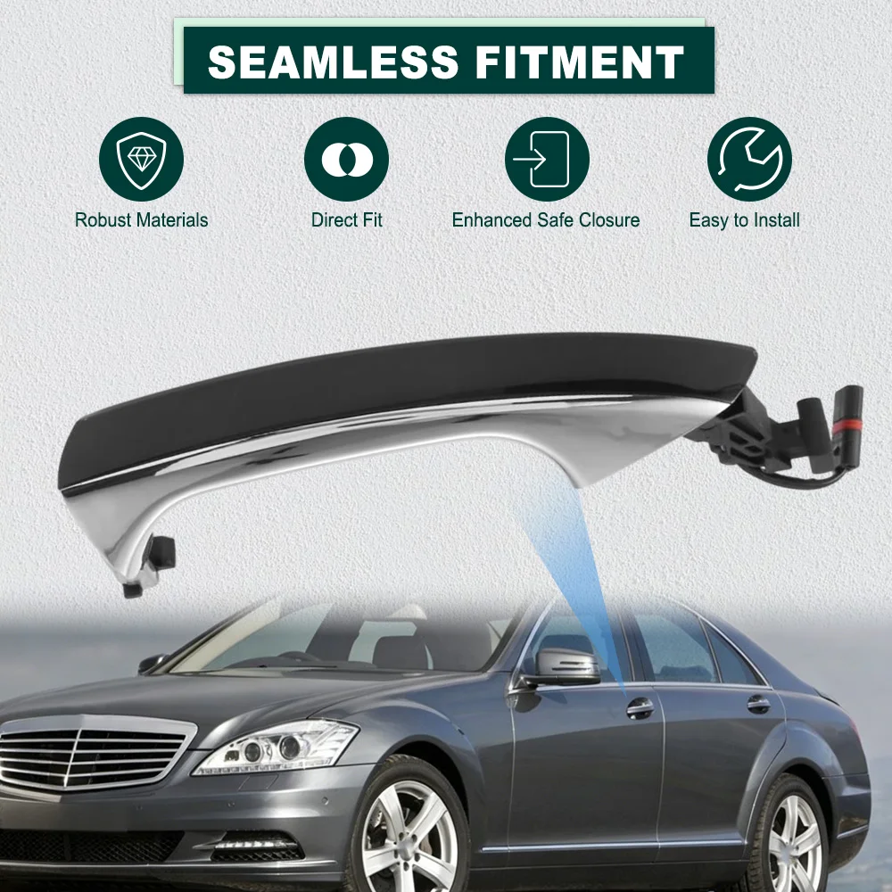 

Exterior Outside Door Handle for Mercedes-Benz S-Class W221 with Smart Key Handles 2006-2013 A2217600970 A2217601070