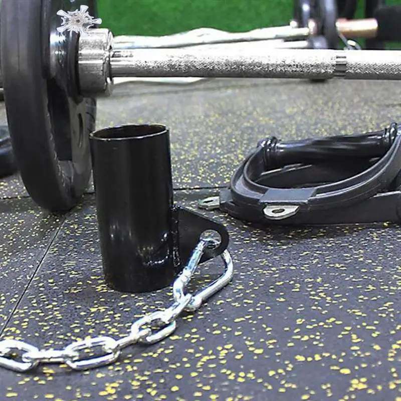 

Barbell Bar T Bar Rowing Hard Pull Sleeve Fitness Handle Puller Sleeve Chain Equipment Replacement Parts With Chain Sleeve