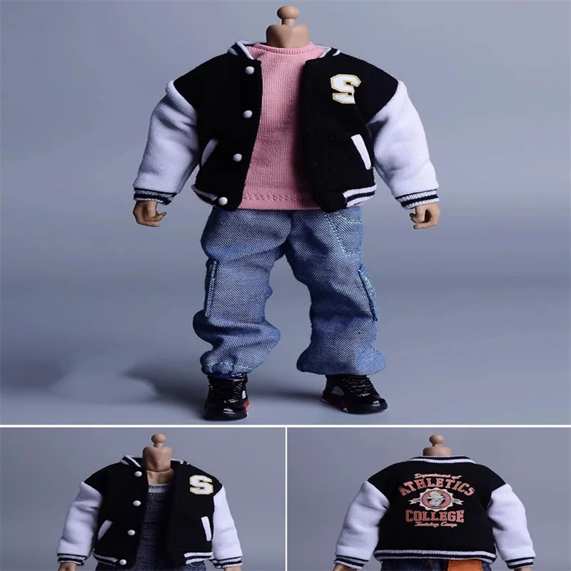 1/12 Street Trend Soldier Doll Clothes Coat Baseball Suit Cardigan Model Akcesoria Pasuje do 6-calowej figurki akcji W magazynie