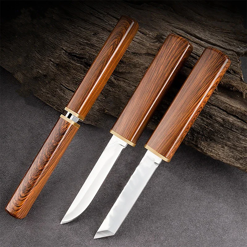 Stainless Steel 2-in-1 Double Straight Knife Outdoor Portable Multifunctional Hunting Camping Tactica Survival Blade Knife