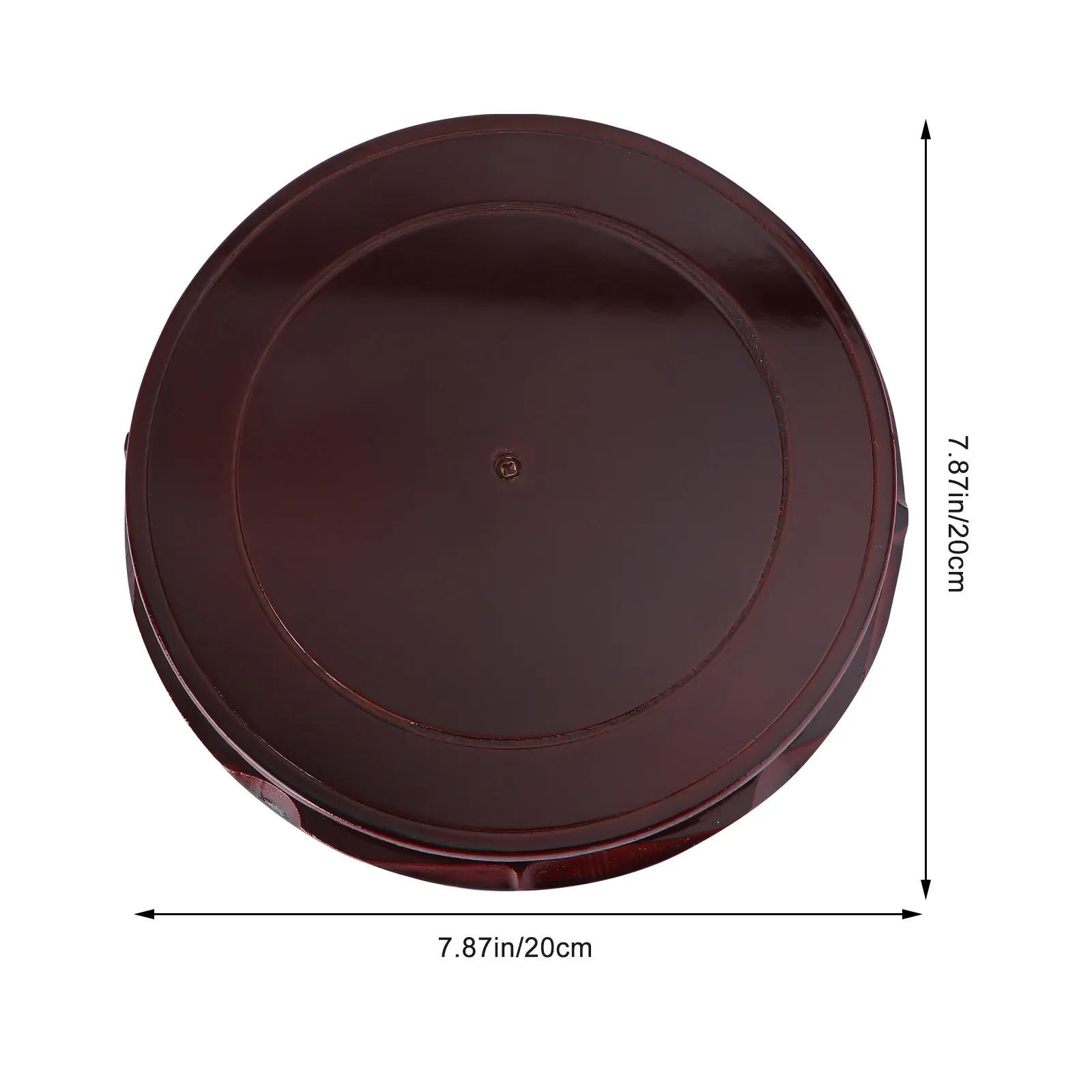 1Pcs High Quality Rotatable Flowerpot Stand Solid Wood Effect Adornment Base for Potted Plants Desktop Floor Protection Scene