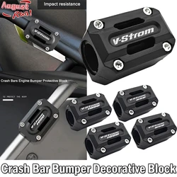 For Suzuki v-strom 650 250 1000 1050/xt Vstrom DL 250 650 1000 1050 800 DE 800DE Crash Bars Block Engine Decorative Guard Block