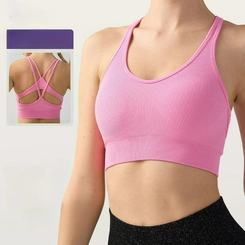 Women's Beautiful Back Sports Underwear  High-strength Fitness Vest  Shockproof and Anti Sagging Top  Yoga Pilates Vest