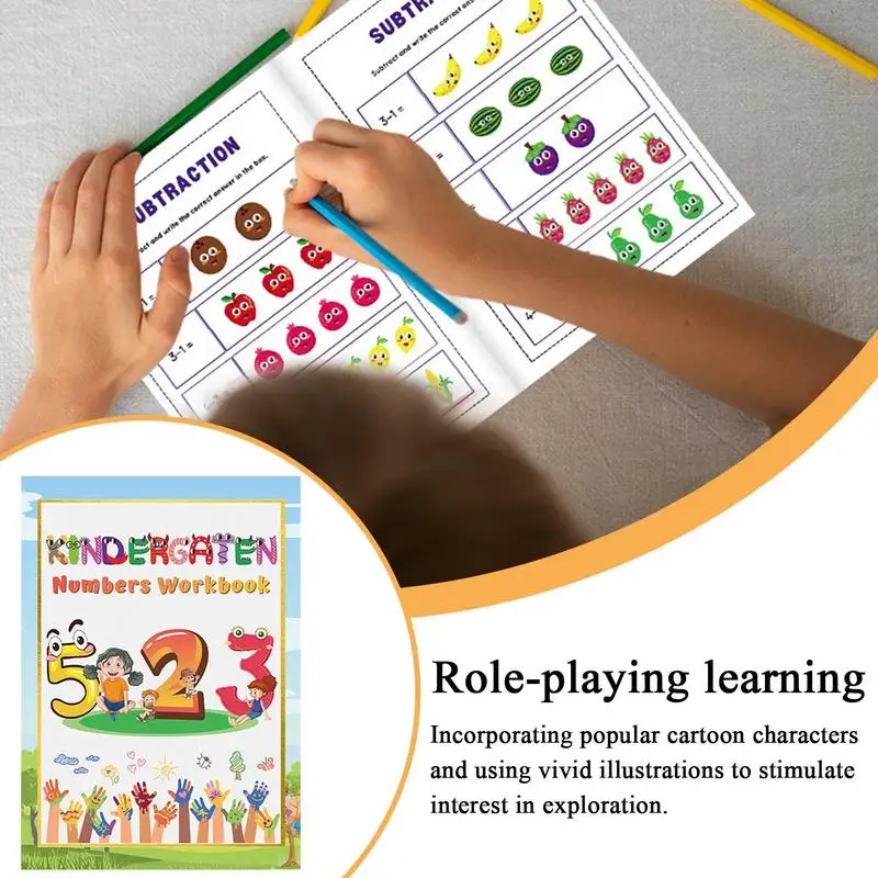Toddler Workbook Preschool Numbers Workbook Writing Reading Interactive Math Digital Exercise Paper For 3-8 Years Old Special