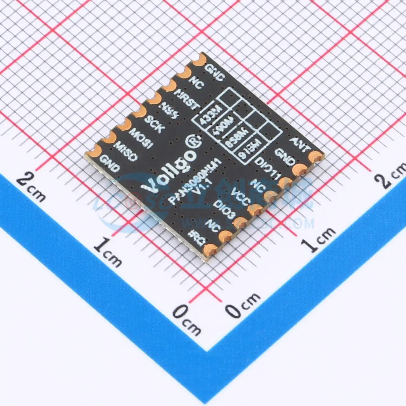 5pcs PAN3060S868N0M1 SMD 16x16mm transceiver 868MHz 20dBm RF Wireless Communication Module for Smart Home System