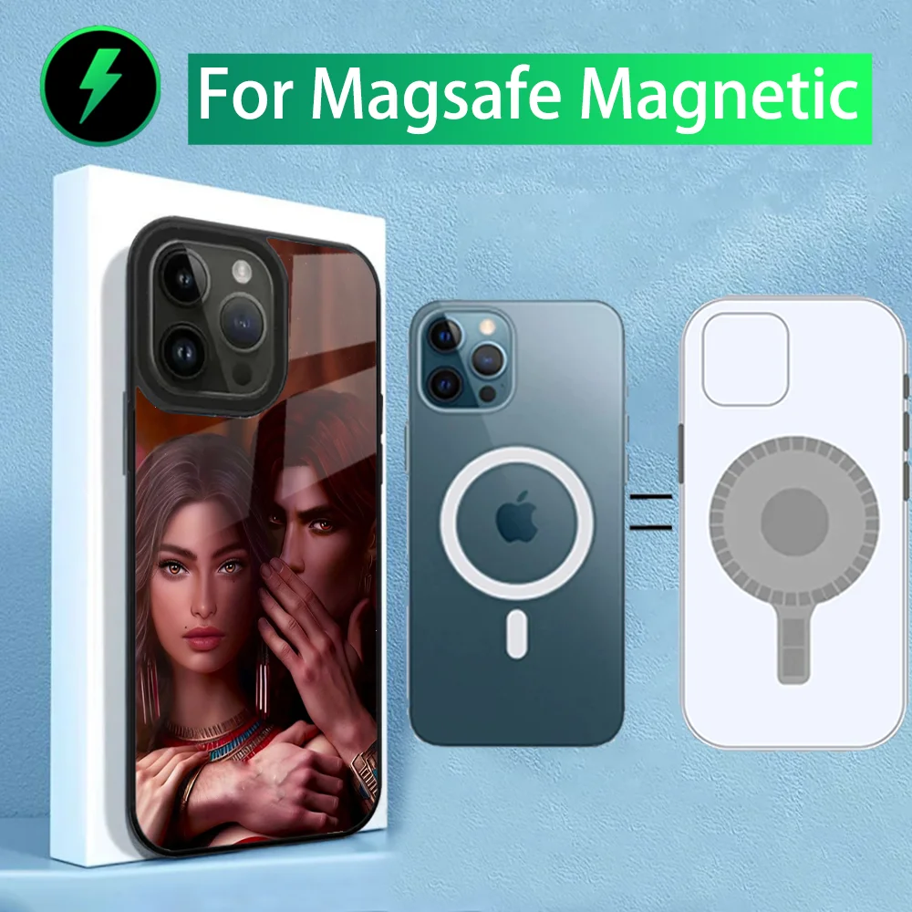 Game Romance Clubs Phone Case For iPhone 15,14,13,12,11,Plus,Pro,Max Mini Magsafe Magnetic Wireless Charging