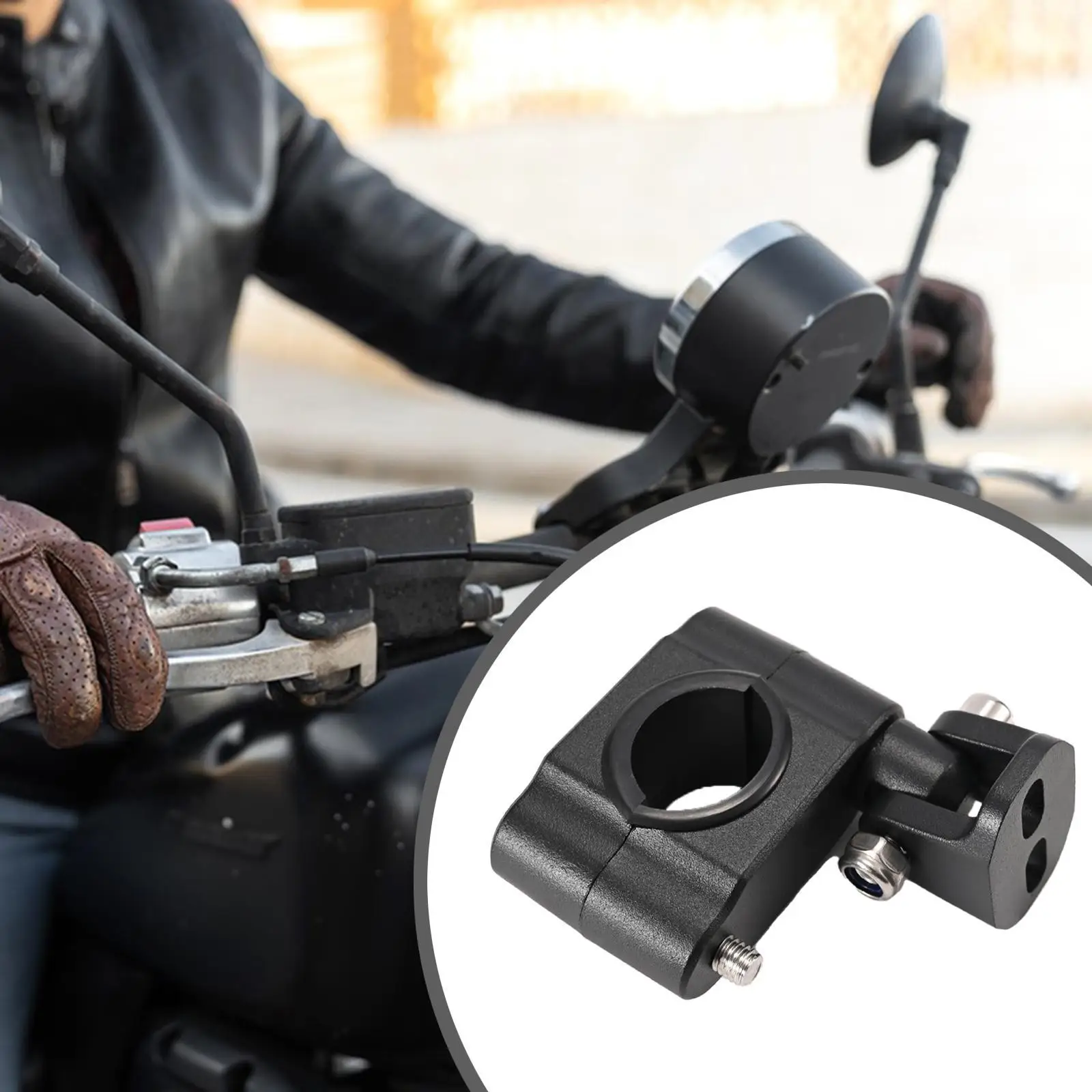

Motorcycle Light Mounting Bracket Bracket Motorbike Accessory for Driving Fog Light Mount Horizontal Bar Tube Clamp
