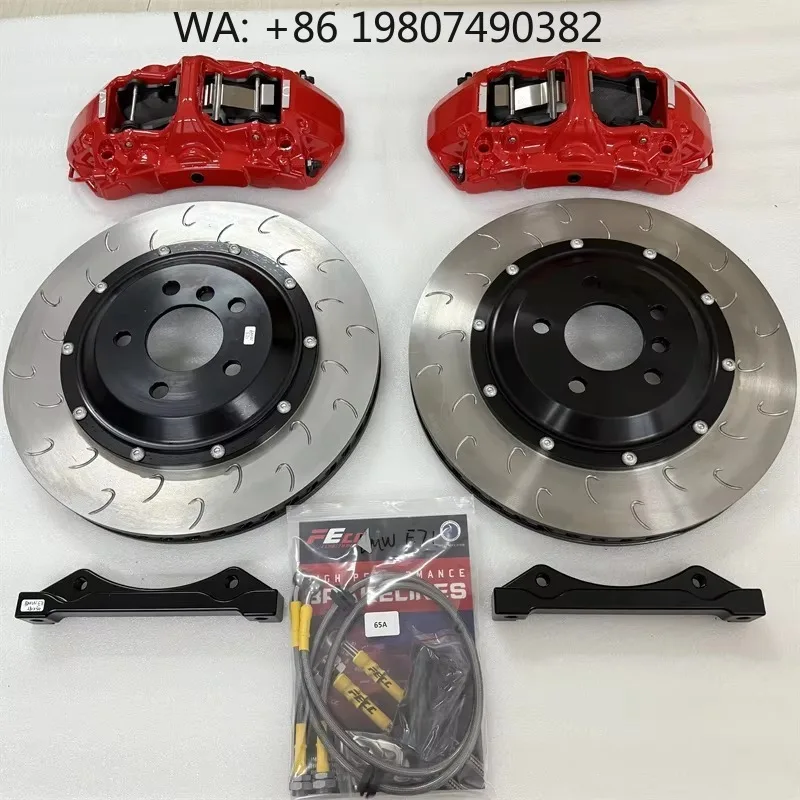 

6 Piston Front Brake Caliper Pad Disc Kit 380*34mm High Performance Racing System For Full-size Off-road SUV Universal Upade Par